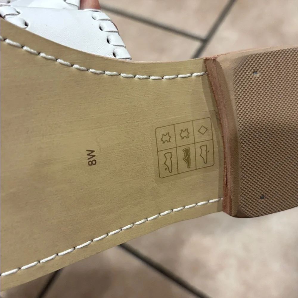 Jack Rogers White Leather Jacks Flat Sandal - Picture 4 of 4